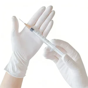 Waterproof Nitrile Gloves Textured Fingertips Medical Examination 3mil Disposable White Nitrile Gloves Powder Free for Hospital