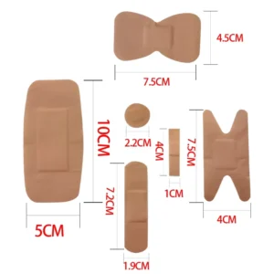 Waterproof PE Band Aid Bandage Medical First Aid Band Bandages Healing Wound Plaster Skin Color Wound Dressing Bandage