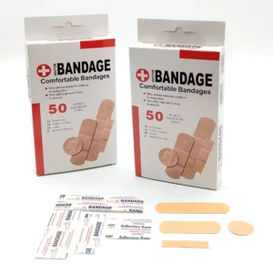 Waterproof PE Material Medical Wound Plaster Factory Supplier’s First Aid Safety Band-Aids Adhesive Bandage for Medical