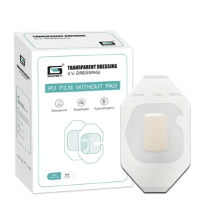 Waterproof PU Film Wound Dressing Indwelling Needle Fixation Patch Self Adhesive IV Cannula Dressing