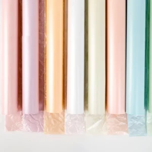 Waterproof Pearlescent Crepe Paper Gift Flower Wrapping Glitter Colorful Tissue Paper