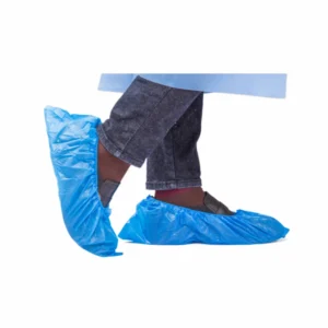 Waterproof Shoecover Disposable Surgical Medical Anti Slip Blue CPE PE Plastic Shoe Cover