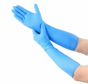 Waterproof for Medical Tattoo Food Processing Chemical Corrosion Resistant Oil Resistant Nitrile Gloves Heavy Industrial Gloves