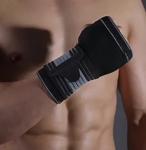 Weightlifting Fitness Bandage Gym Wraps Palm Guard Exercise Hook and Loop Closure Wrist Support Strap Belt
