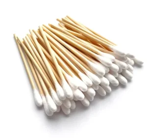 White 10cm Medical Clean Room Cotton Swab for Disinfection 50 Pieces Per Bag 100% Cotton