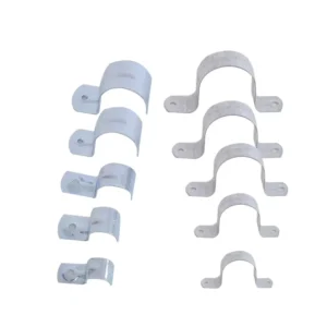 White 20/25/32/40/50MM Galvanised Half Clamp Saddle Hook with SAA Certification for Electrical Outlet Connection