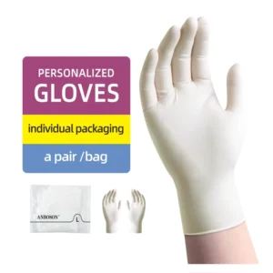 White 5mil Nitrile Gloves Powder Free Waterproof Anti Slip Kitchen Industry Protective Touch Screen Compatible XL Latex Free