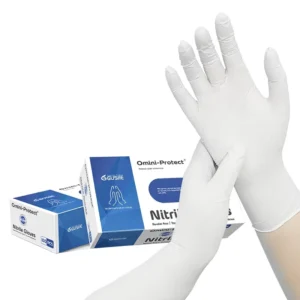 White Black Blue Disposable Nitrile Gloves Textured Fingertips Anti Puncture Disposable Exam Gloves Powder Free for Lab Beauty