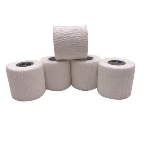 White Color 5cm*4.5m Light EAB Tape Cotton Easy Tear Waterproof Medical Elastic Bandage Sports Injury Tape Bandage Sample