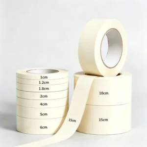 White Creamy Color Crepe Paper Pressure Sensitive Heat Resistant Eco Friendly Engineer Grade Masking Tapes for General Use