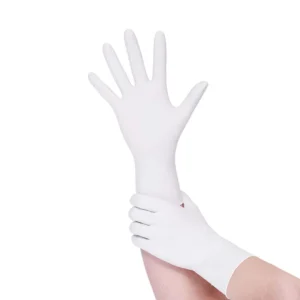 White Nitrile Disposable Powder Free Hand Industrial Grade Nitrile Gloves