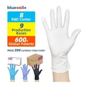 White Nitrile Examination Gloves Medical Aged Care Touch Screen 100pcs box 4mil Powder Free Nitrile Disposable Gloves for Dental