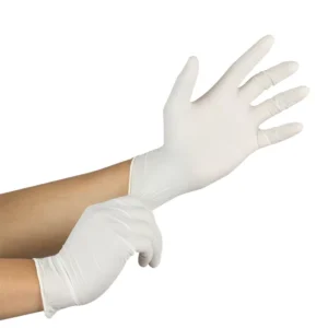 White Nitrile Examination Gloves Powder Free Medical Grade for Beauty Salon Aesthetic Clinic Skin Care Use