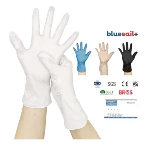 White Vinyl Gloves 100pcs box Waterproof Chemical Resistance Touch Screen Powder Free Disposable 3mil PVC Gloves for Laboratory