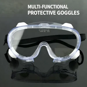 Windproof Goggles Industrial Dust and Impact Resistant Goggles Laboratory Transparent Anti Fog Fully Enclosed Glasses