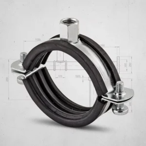 Wire Clamp Rubber Lined P Clip Stainless Steel 5-120mm Saddle Clamp Pipe Cable Hose Clamp