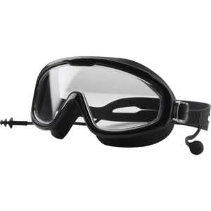 Women’s Fashion Large Frame Anti Fog Swim Diving Goggles with Silicone Straps CE Certified for Adults