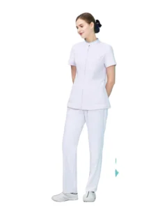 Women’s Short Sleeved Summer Split Nurse Suit Set Professional Medical Work Clothes