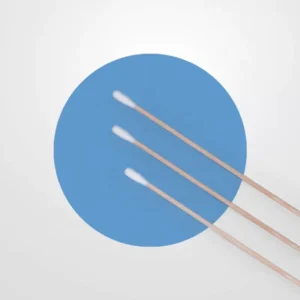 Wooden Stick Cotton Buds 100PCS Lint Free Disposable Cleaning Cotton Swabs for Healthcare Laboratories Electronics