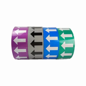 Workshop Safety Indication Signs Reflective Pipeline Arrow Sticker Pipe Marking Tape