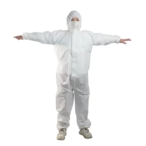 Workwear PP PE SMS Disposable Non Woven Isolation Protective Gown Protective Coverall Protective Clothing/Suit Lab Coat