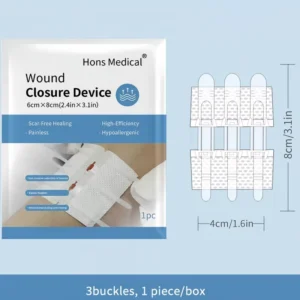 Wound Closure Strips Emergency Laceration Closures Butterfly Stitches Sutures Band Aids Zip Stitch Hiking Camping Survival