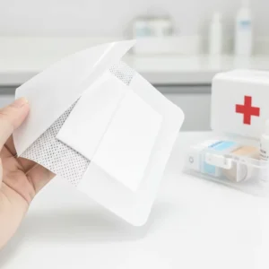 Wound Dressing Medical Supplies Self adhesive Non woven Breathable Sterile Patches ISO13485 Certified 110x110mm