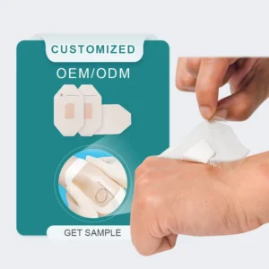 Wound Plaster PU Film Adhesive Dressing with Pad Transparent Film Wound Bandage