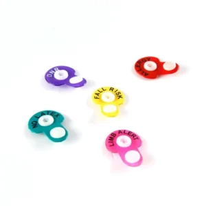 Wristband Snap Closure Colorful Alert Fall Risk Medical Alert Vinyl Wristband