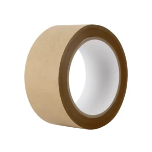 Writable Self Adhesive Single Sided Crepe Paper Heat Resistant Recyclable Biodegradable Gummed Masking Tape for Carton Packaging