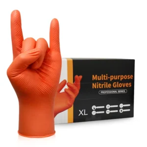 XINGYU Heavy Machinery Powder Free Nitrile Gloves Disposable Diamond Textured Protective Examination Diamond Nitrile Gloves