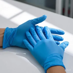 XL 100 Pcs Disposable Blue 5 6 Mil 23cm Heavy Duty Work Safety Touch Screen Powder Free Nitrile Gloves