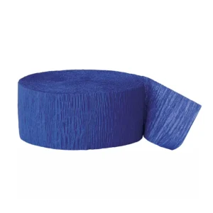 Xieli Navy Blue Crepe Paper Streamer Rolls Patriotic Independence Day Party Decoration Supplies Ceiling Backdrop