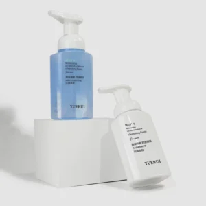 YUERUI Factory Face Foaming Hand Soap Pump Bottle 200ml PET Flat Hand Sanitizer Wash Bottle Foam Liquid Container With Foam Pump