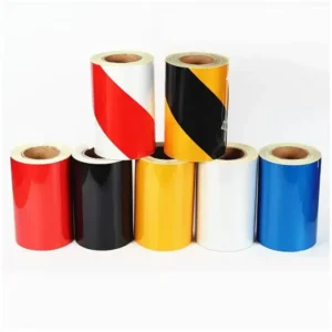 Yellow Black Double Color Advertisement Grade Reflective Sheeting Reflective Adhesive Warning Tape