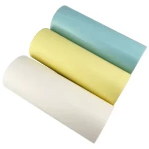 Yellow Blue 50gsm Glassine Release Paper Sheets Single Sided Coated Moisture Proof Feature for Offset Chemical Envelope Roll