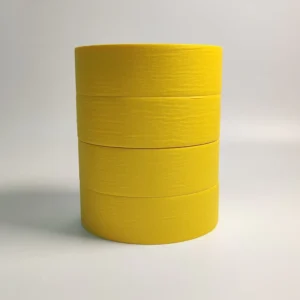 Yellow Good Adhesion Crepe Paper Super High Masking Tape for Auto Refinish