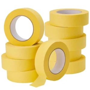 Yellow Masking Tape Painters Tape for Home Office School Stationery DIY Art Crafts Labeling Car Vehicles Auto Body Paint
