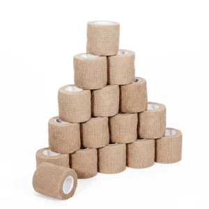 Yimmer Self Adhesive Bandage Wrap Medical Tape Vet Athletic Tape Gauze Class I Medical First Aid Sports Wrist Ankles 5cm*4.5m