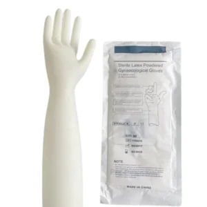 Yingmed Latex Grip Examination Disposable Medical Gloves Sterile Elbow Length Gynecological Gloves