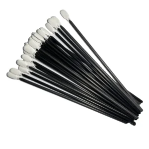 ZHUOJING High Quality Industrial Black PP Handle Polyester Head ESD Cleanroom Cotton Bud Swab SW 857B for Electronics