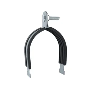 Zinc Galvanized P type Pipe Clamp Easy Installation Pipe Clamp Rubber Lined Anti Rust P Saddle Clamp Sturdy Wear