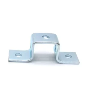 Zinc Plated Steel Triangle Bracket Slotted U Shape Rail Holder Mounting Foot for Hanging Construction