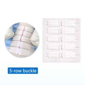 Zip Stitch Wound Closure Zipper Device Wound Closure Device Adhesive Bandages for First Aid White Skin Color
