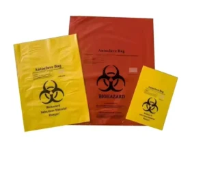 Ziplock Sterilization Packaging Plastic Biohazard Waste Bags for Medical Waste Pick up & Knee Sterile Mushroom Sterilization