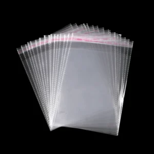 clear Opp Self adhesive Bag Plastic Transparent Self sealing Pocket Jewelry Packaging Printing Clothing Cellophane Bag
