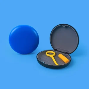 dental orthodontic magnet silicone pad retainer case with logo