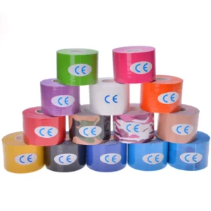 manufacturer pre cut waterproof adhesive cotton kinesiology muscle tape elastic bandage for athletic sport recovery