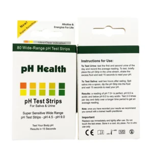 pH Test Paper pH Paper Urine Test Strips test pH 4.5 9.0 for Saliva and Soil